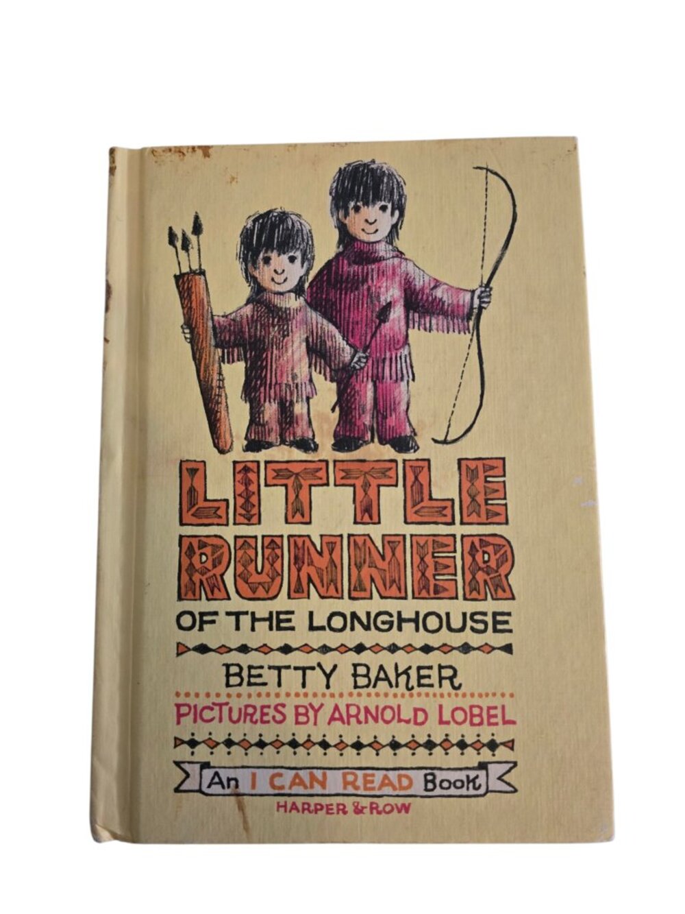 Vintage Little Runner of the Longhouse HC Betty Baker Arnold Lobel I Can Read